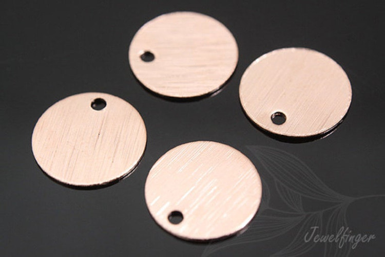 S581-Pink Gold Plated-(10pcs)-10mm Coin Charms-Stamping Blanks Coin-Hand Stamping Disk-Jewelry Making-Wholesale Jewelry Finding-Jewelry Supplies-Wholesale Charm, [PRODUCT_SEARCH_KEYWORD], JEWELFINGER-INBEAD, [CURRENT_CATE_NAME]