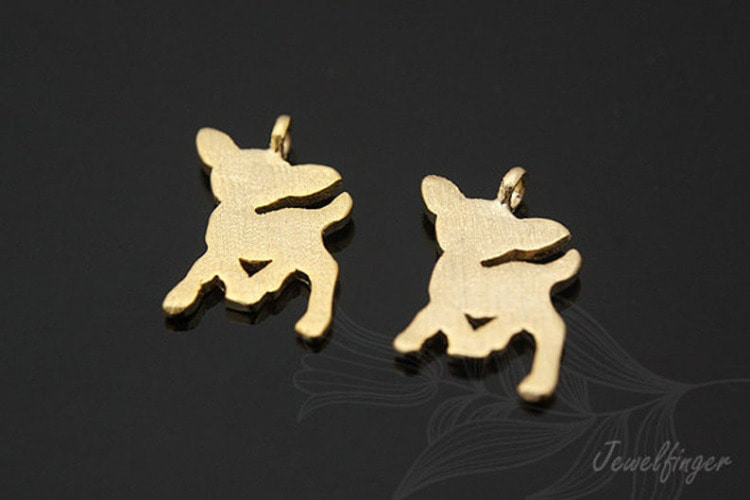 S623-Gold Plated-(2pcs)-Tiny Deer Charm-Jewelry Making-Wholesale Jewelry Finding-Jewelry Supplies-Wholesale Charm, [PRODUCT_SEARCH_KEYWORD], JEWELFINGER-INBEAD, [CURRENT_CATE_NAME]