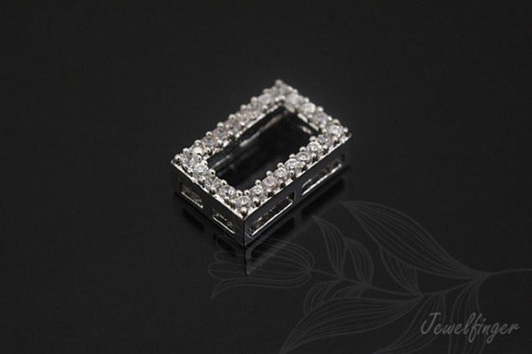 [W]S562-Rhodium Plated-(10pcs)-Cubic Rectangle Charm-Layered Necklace-Jewelry Making-Wholesale Jewelry Finding-Jewelry Supplies-Wholesale Charm, [PRODUCT_SEARCH_KEYWORD], JEWELFINGER-INBEAD, [CURRENT_CATE_NAME]