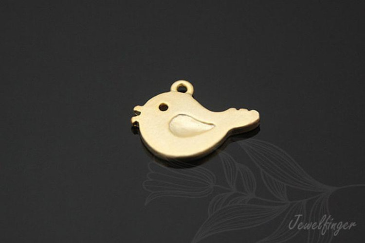 C724-Matt Gold Plated-(2pcs)-Bird Charms-Jewelry Making-Wholesale Jewelry Finding-Jewelry Supplies-Wholesale Charm, [PRODUCT_SEARCH_KEYWORD], JEWELFINGER-INBEAD, [CURRENT_CATE_NAME]