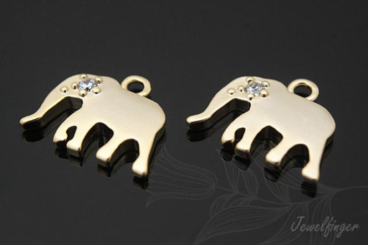 [W]C721-Matt Gold Plated-(20pcs)-Cubic Elephant Charm-Jewelry Making-Wholesale Jewelry Finding-Jewelry Supplies-Wholesale Charm, [PRODUCT_SEARCH_KEYWORD], JEWELFINGER-INBEAD, [CURRENT_CATE_NAME]