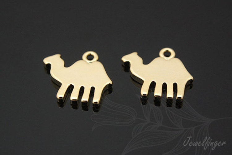 C739-Gold Plated-(2pcs)-Camel Charms-Jewelry Making-Wholesale Jewelry Finding-Jewelry Supplies-Wholesale Charm, [PRODUCT_SEARCH_KEYWORD], JEWELFINGER-INBEAD, [CURRENT_CATE_NAME]