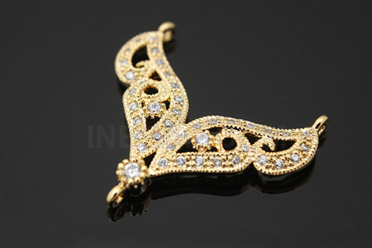 [W]C771-Gold Plated-(6 pcs)-Cubic Wing Pendant-Jewelry Making-Wholesale Jewelry Finding-Jewelry Supplies-Wholesale Pendant, [PRODUCT_SEARCH_KEYWORD], JEWELFINGER-INBEAD, [CURRENT_CATE_NAME]