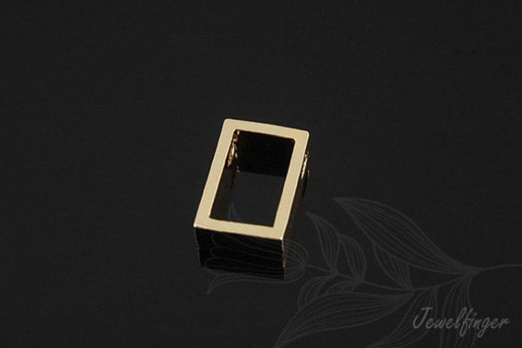 M900-Gold Plated-(2pcs)-Rectangle Metal Beads-Brass Rectangle Pendant-Tiny Rectangle Charms-Wholesale Metal Beads, [PRODUCT_SEARCH_KEYWORD], JEWELFINGER-INBEAD, [CURRENT_CATE_NAME]