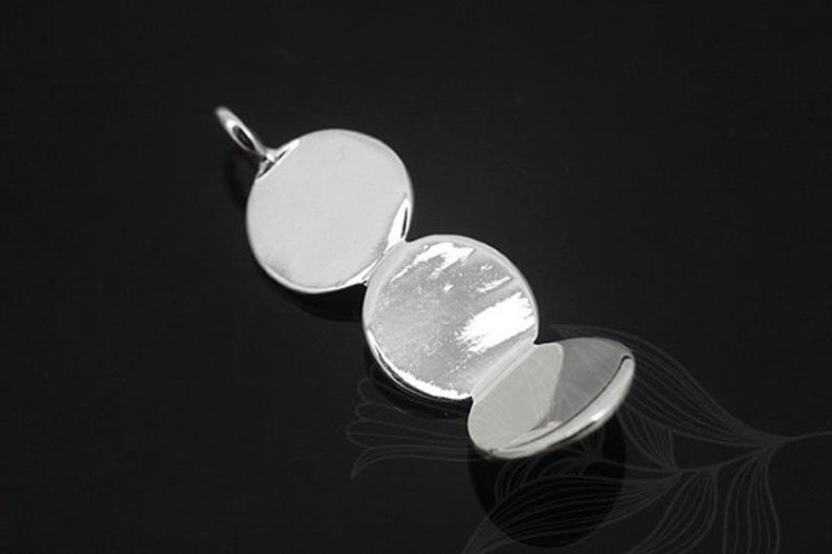 M1240-Rhodium Plated-(2pcs)-Stamping Blank Pendants-Brass Circle Pendant-Wholesale Pendants, [PRODUCT_SEARCH_KEYWORD], JEWELFINGER-INBEAD, [CURRENT_CATE_NAME]