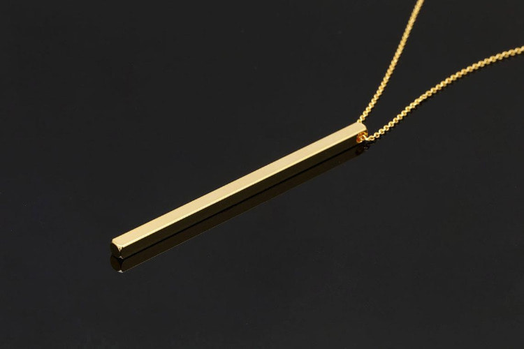 [W] S1370-Gold Plated-(20pcs)-Bar Pendant-Stick Pendant-Stamping Blanks Bar-Wholesale Pendants, [PRODUCT_SEARCH_KEYWORD], JEWELFINGER-INBEAD, [CURRENT_CATE_NAME]