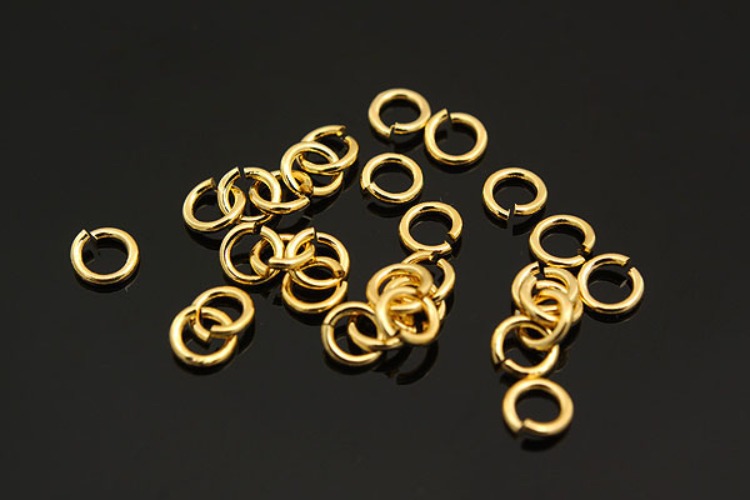 B060-06x2 16K Gold plated  Jump ring-Open link (10g), [PRODUCT_SEARCH_KEYWORD], JEWELFINGER-INBEAD, [CURRENT_CATE_NAME]