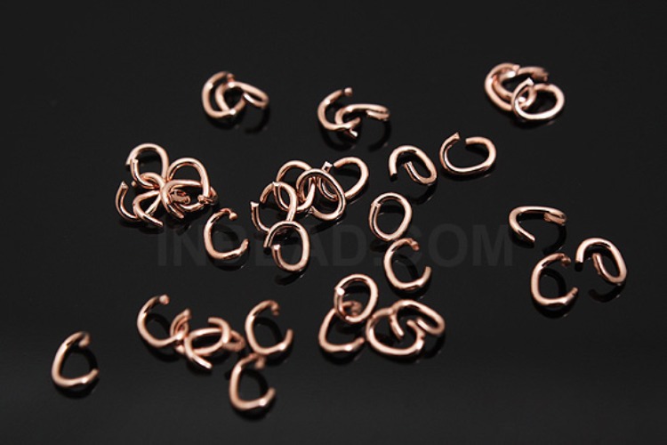 B639 Pink gold plated 0.5x3x3.5 mm  C ring (10g), [PRODUCT_SEARCH_KEYWORD], JEWELFINGER-INBEAD, [CURRENT_CATE_NAME]