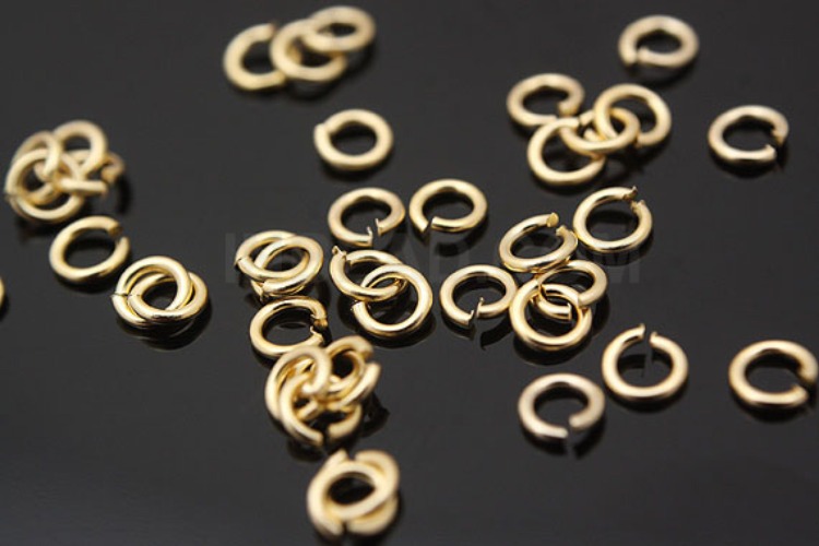 B682-06x2mm Matt gold plated O ring (10g), [PRODUCT_SEARCH_KEYWORD], JEWELFINGER-INBEAD, [CURRENT_CATE_NAME]