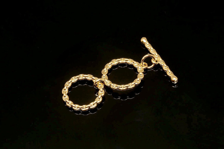 TG010-Gold Plated-Brass Toggle Bar Clasp (2pcs), [PRODUCT_SEARCH_KEYWORD], JEWELFINGER-INBEAD, [CURRENT_CATE_NAME]