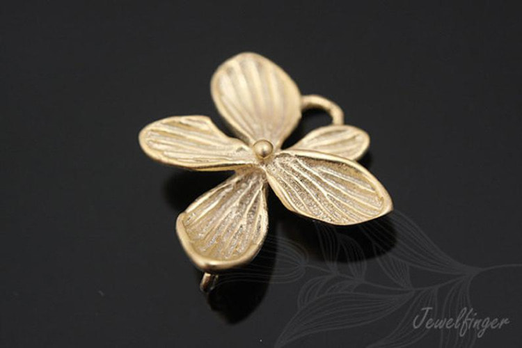 [W] B278-Matt Gold Plated-(20pcs)-L Size-Flower Connector-Flower Pendant-Wholesale Connectors, [PRODUCT_SEARCH_KEYWORD], JEWELFINGER-INBEAD, [CURRENT_CATE_NAME]
