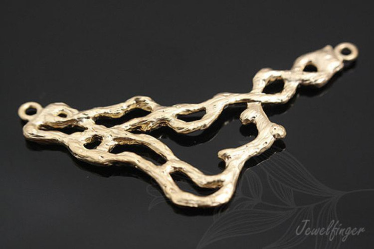 [W] M579-Matt Gold Plated-(20pcs)-Sideways Metal Branch Pendant-Brass Branch Charms-Wholesale Pendants, [PRODUCT_SEARCH_KEYWORD], JEWELFINGER-INBEAD, [CURRENT_CATE_NAME]