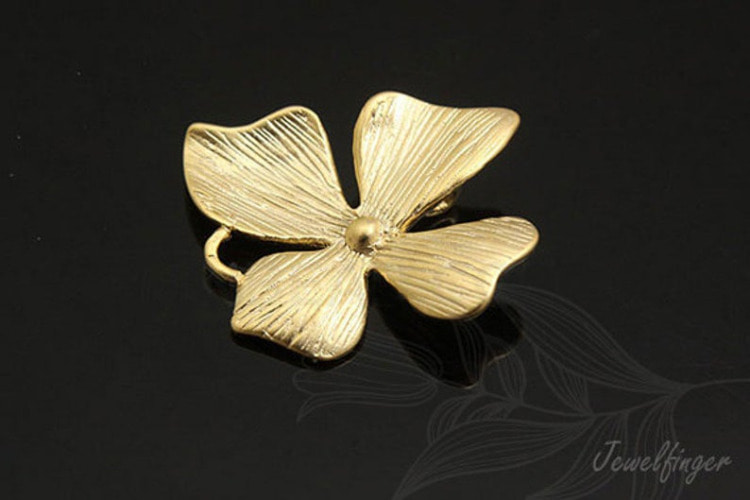 [W] B584-Matt Gold Plated-(20pcs)-Flower Connector-Flower Pendant-Wholesale Connectors, [PRODUCT_SEARCH_KEYWORD], JEWELFINGER-INBEAD, [CURRENT_CATE_NAME]