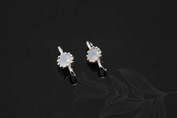 [W] S1167-Rhodium Plated-(40pcs)-3.5mm Opal-Birthstone October Opal-Jewelry Making-Wholesale Jewelry Finding-Jewelry Supplies-Wholesale Charm, [PRODUCT_SEARCH_KEYWORD], JEWELFINGER-INBEAD, [CURRENT_CATE_NAME]