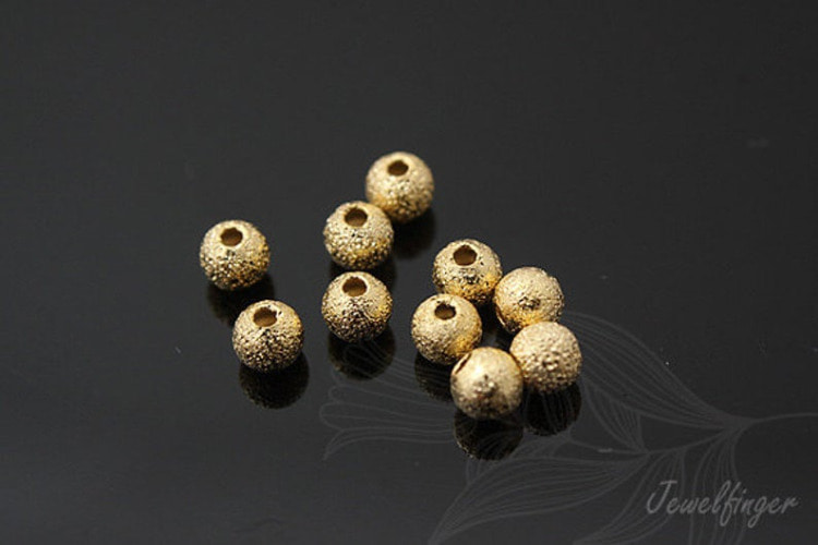 [W] B357-Gold Plated-Stardust Brass Bead-3mm Metal Beads (200pcs), [PRODUCT_SEARCH_KEYWORD], JEWELFINGER-INBEAD, [CURRENT_CATE_NAME]