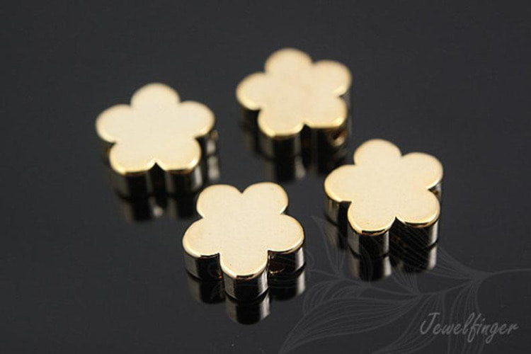 H566-Gold Plated-Tiny Daisy Metal Beads (40pcs), [PRODUCT_SEARCH_KEYWORD], JEWELFINGER-INBEAD, [CURRENT_CATE_NAME]