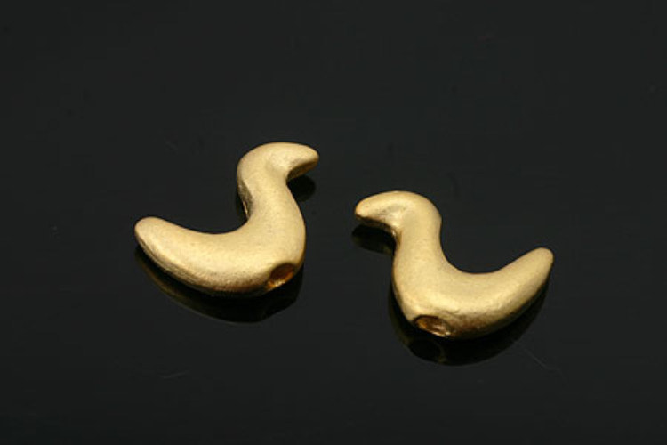 B221-Matt Gold Plated-(2pcs)-Duck Metal Beads-Wholesale Metal Beads, [PRODUCT_SEARCH_KEYWORD], JEWELFINGER-INBEAD, [CURRENT_CATE_NAME]