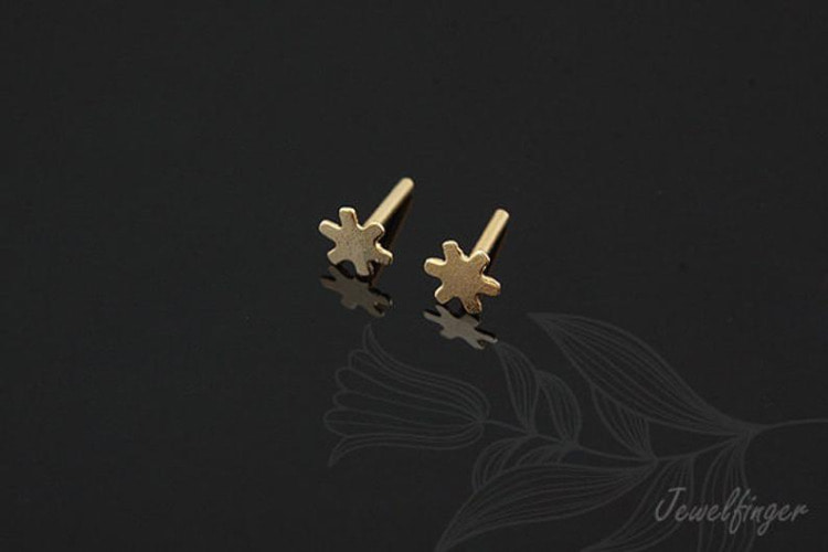 [W] M748-Gold Plated-(50pcs)-Tiny Snowflake Metal Beads-Wholesale Metal Beads, [PRODUCT_SEARCH_KEYWORD], JEWELFINGER-INBEAD, [CURRENT_CATE_NAME]