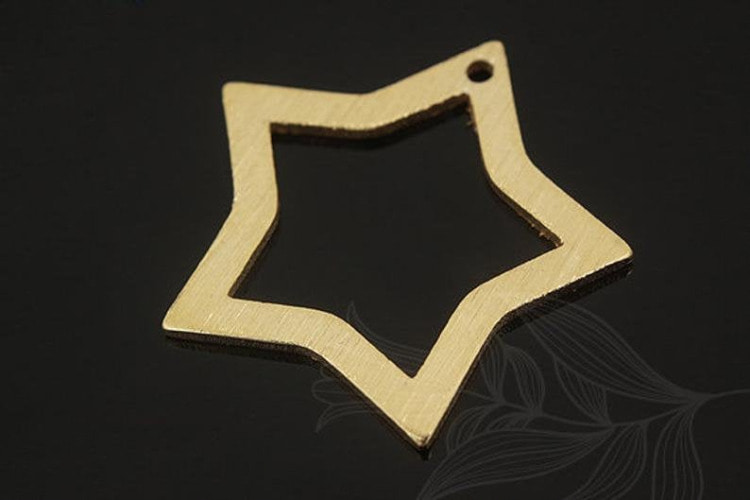 M1615-Gold Plated-(2pcs)-Star Pendant-Necklace Bracelet Making Supply-Wholesale Pendants, [PRODUCT_SEARCH_KEYWORD], JEWELFINGER-INBEAD, [CURRENT_CATE_NAME]