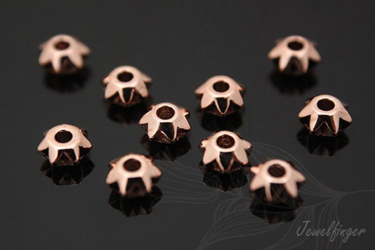 [W] B306-Pink Gold Plated-(100pcs)-5mm Metal Rondelle Beads-Brass Mini Spaser Beads-Wholesale Metal Rondell, [PRODUCT_SEARCH_KEYWORD], JEWELFINGER-INBEAD, [CURRENT_CATE_NAME]