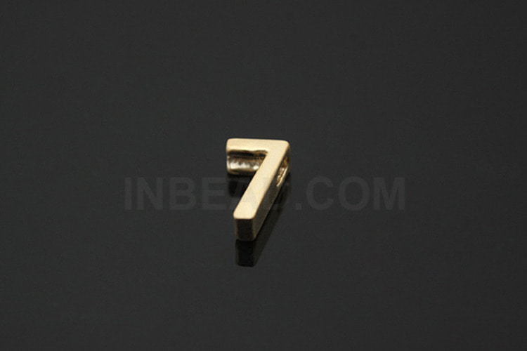 [W] S772-Matt Gold Plated-(30pcs)-Number 7-Jewelry Making-Wholesale Jewelry Finding-Jewelry Supplies-Wholesale Number, [PRODUCT_SEARCH_KEYWORD], JEWELFINGER-INBEAD, [CURRENT_CATE_NAME]