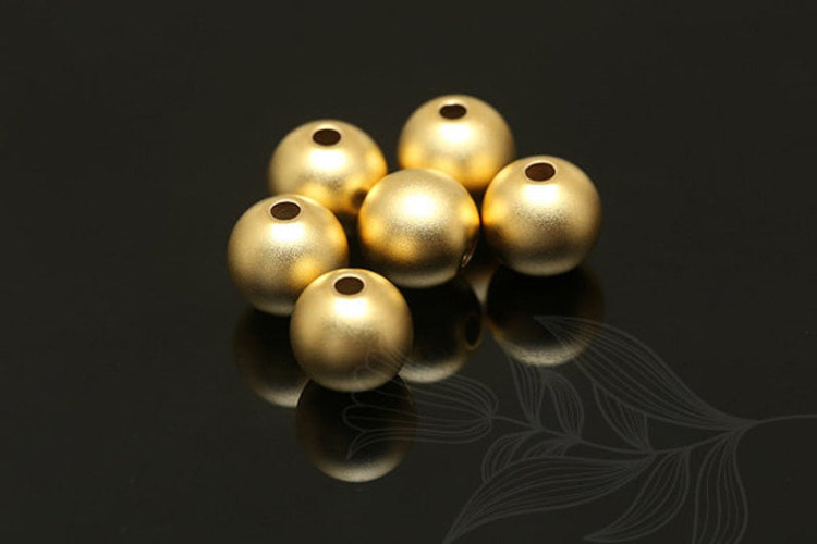 B284-Matt Gold Plated-(10pcs)-6mm Metal Beads-Wholesale Metal Beads, [PRODUCT_SEARCH_KEYWORD], JEWELFINGER-INBEAD, [CURRENT_CATE_NAME]
