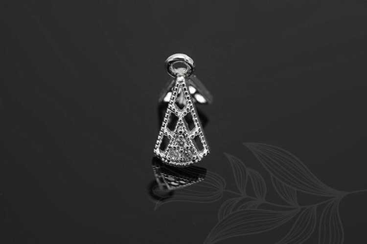 M986-Rhodium Plated-(2pcs)-Cubic Pinch Bail-Pendant Bail-Dainty Bail-Wholesale Bail, [PRODUCT_SEARCH_KEYWORD], JEWELFINGER-INBEAD, [CURRENT_CATE_NAME]