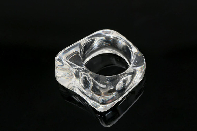 H092-Formica Ring-(1piece)-Formica Clear Ring US Size 6 1/2-Simple Ring-Transparent Ring-Unique Ring-Wholesale Ring, [PRODUCT_SEARCH_KEYWORD], JEWELFINGER-INBEAD, [CURRENT_CATE_NAME]