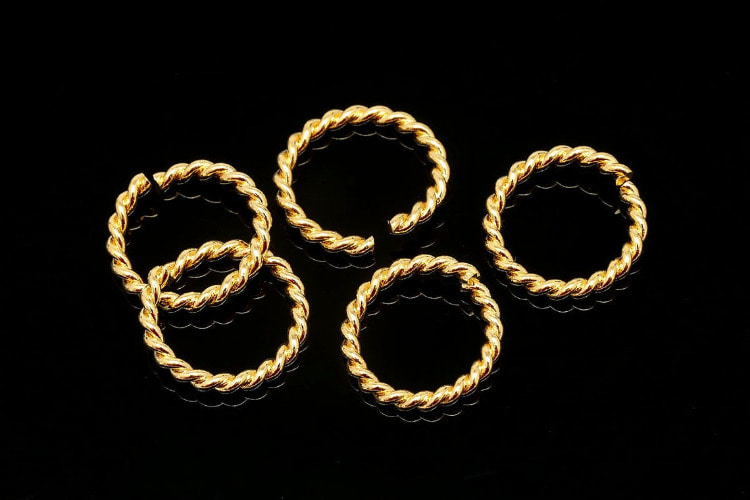 [W] B622-Gold Plated-2x11mm O Ring-Open Linkk (100pcs), [PRODUCT_SEARCH_KEYWORD], JEWELFINGER-INBEAD, [CURRENT_CATE_NAME]