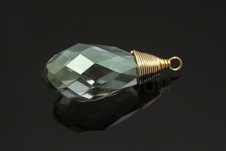 [W] H684-Gold Plated-(10pcs)-Erinite Crystal Drop Pendant-Wholesale Glass, [PRODUCT_SEARCH_KEYWORD], JEWELFINGER-INBEAD, [CURRENT_CATE_NAME]
