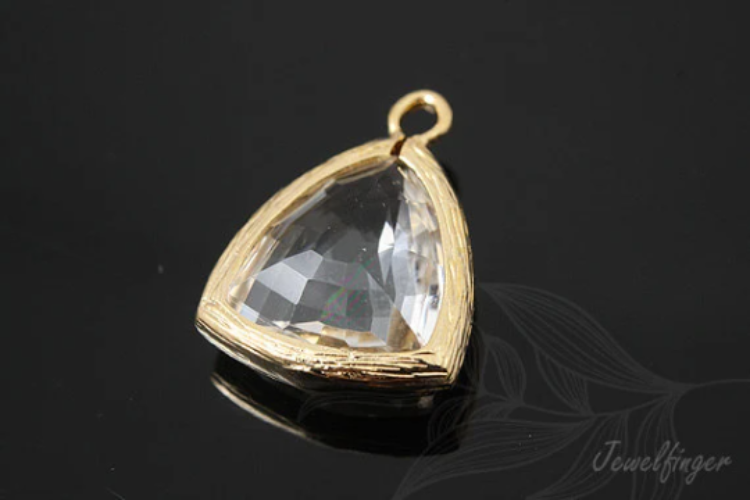 K130-Gold Plated-(1piece)-Crystal Drop Pendant-Glass Pendant-Wholesale Glass, [PRODUCT_SEARCH_KEYWORD], JEWELFINGER-INBEAD, [CURRENT_CATE_NAME]
