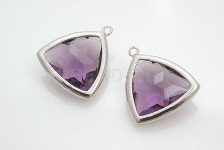 K210-Rhodium Plated-(1piece)-Amethyst Glass-15mm Framed Glass Amethyst-Wholesale Glass, [PRODUCT_SEARCH_KEYWORD], JEWELFINGER-INBEAD, [CURRENT_CATE_NAME]