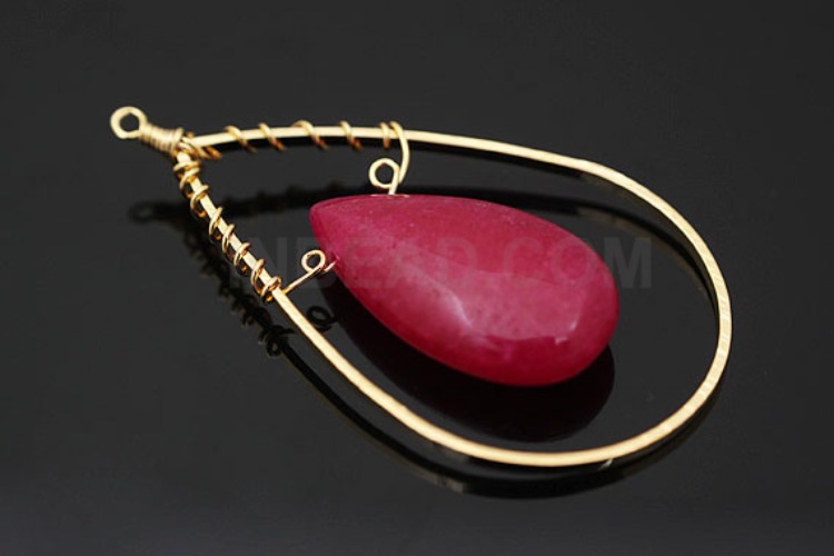 [W] M715-Gold Plated-(10pcs)-Sin Jang Jade Pendant-Wholesale Gemstone, [PRODUCT_SEARCH_KEYWORD], JEWELFINGER-INBEAD, [CURRENT_CATE_NAME]