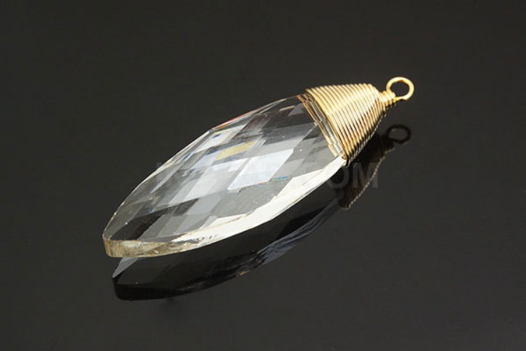 [W] H1079-Gold Plated-(10pcs)-Crystal Drop Pendant-Wholesale Glass, [PRODUCT_SEARCH_KEYWORD], JEWELFINGER-INBEAD, [CURRENT_CATE_NAME]