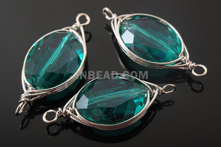 [W] E744-Rhodium Plated-(10pcs)-Crystal Glass Drop Pendant-Glass Crystal-Wholesale Glass, [PRODUCT_SEARCH_KEYWORD], JEWELFINGER-INBEAD, [CURRENT_CATE_NAME]