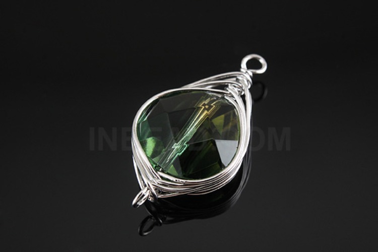 M090-Rhodium Plated-(1piece)-Quartz Drop Pendant-Gemstone Pendant-Wholesale Gemstone, [PRODUCT_SEARCH_KEYWORD], JEWELFINGER-INBEAD, [CURRENT_CATE_NAME]