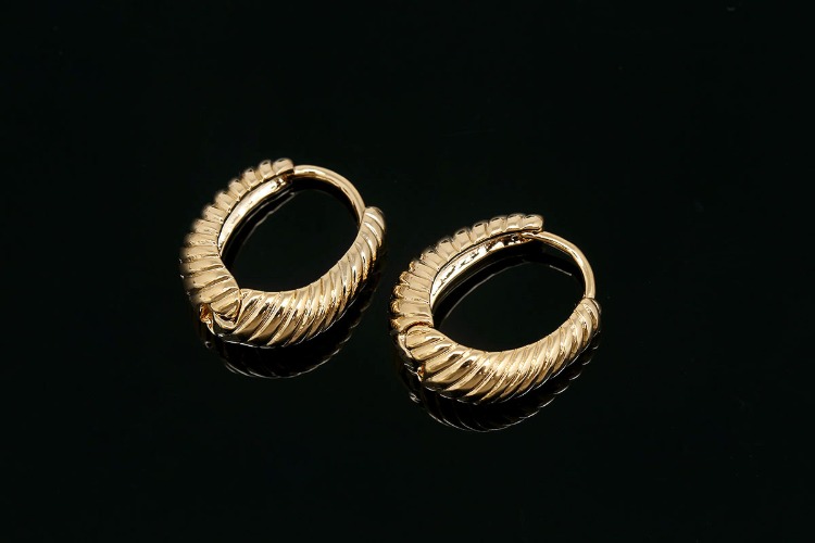 S261-Gold Plated (1pairs)-Bold Oval Lever Back Earrings-Drop Hoop-Nickel Free, [PRODUCT_SEARCH_KEYWORD], JEWELFINGER-INBEAD, [CURRENT_CATE_NAME]