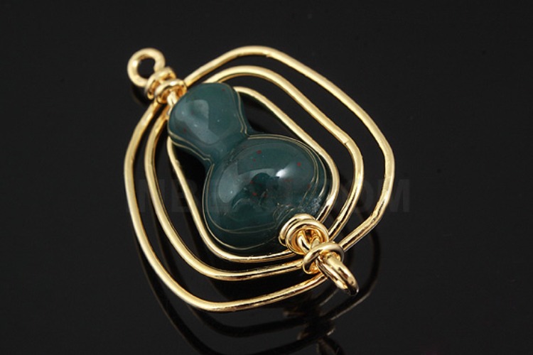 E877-Gold Plated-(1piece)-India Agate Connecter-Gemstone Pendant-Wholesale Gemstone, [PRODUCT_SEARCH_KEYWORD], JEWELFINGER-INBEAD, [CURRENT_CATE_NAME]