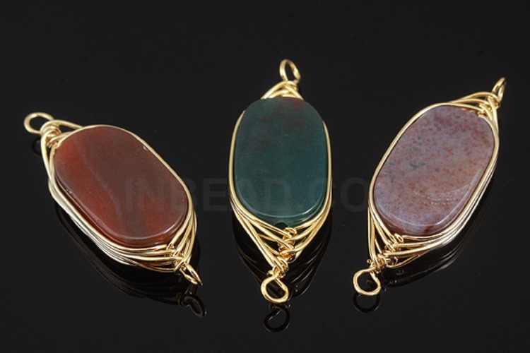 M097-Gold Plated-(1piece)-India Agate Multi Pendant-Gemstone Pendant-Wholesale Gemstone, [PRODUCT_SEARCH_KEYWORD], JEWELFINGER-INBEAD, [CURRENT_CATE_NAME]