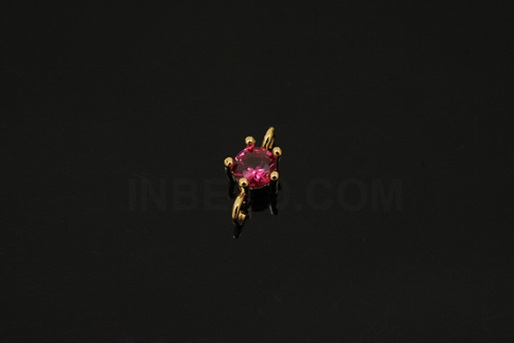 [W] S1224-Gold Plated-(50pcs)-4mm Ruby-Birthstone Ruby-Jewelry Making-Wholesale Jewelry Finding-Jewelry Supplies-Wholesale Connecters, [PRODUCT_SEARCH_KEYWORD], JEWELFINGER-INBEAD, [CURRENT_CATE_NAME]