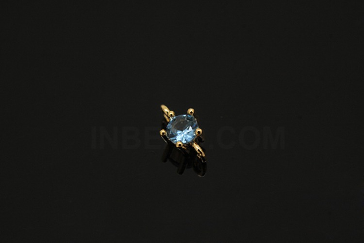 [W] S1220-Gold Plated-(50pcs)-4mm Aquamarine-Birthstone Aquamarine-Jewelry Making-Wholesale Jewelry Finding-Jewelry Supplies-Wholesale Connecters, [PRODUCT_SEARCH_KEYWORD], JEWELFINGER-INBEAD, [CURRENT_CATE_NAME]