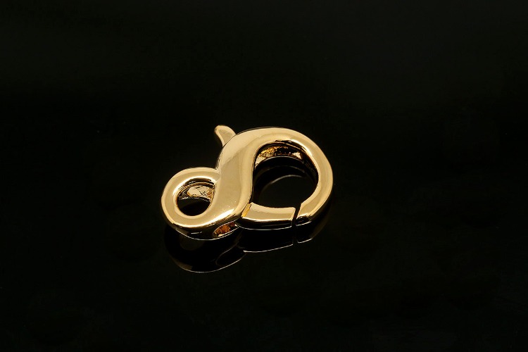 [W] CH6075-Gold Plated-(20pcs)-15*11.5mm Brass Lobster Clasp-Big Clasp, [PRODUCT_SEARCH_KEYWORD], JEWELFINGER-INBEAD, [CURRENT_CATE_NAME]