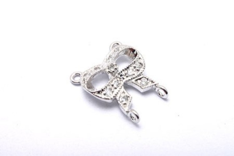 K477-Rhodium Plated-(1piece)-CZ Silver-Wholesale Silver Connects, [PRODUCT_SEARCH_KEYWORD], JEWELFINGER-INBEAD, [CURRENT_CATE_NAME]