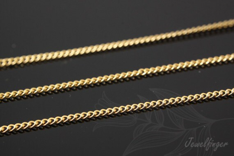 A093-Gold Plated-(50cm)-130S Chains-Wholesale Silver Chains, [PRODUCT_SEARCH_KEYWORD], JEWELFINGER-INBEAD, [CURRENT_CATE_NAME]