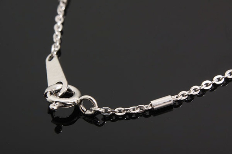 [W] K1127-Rhodium Plated-(10pcs)-Cutting Bar Chain 41cm Necklace-Wholesale Silver Chains, [PRODUCT_SEARCH_KEYWORD], JEWELFINGER-INBEAD, [CURRENT_CATE_NAME]