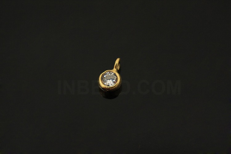 [W] V092-Gold Plated-(20pcs)-CZ Crystal Charms-Wholesale Silver Charms, [PRODUCT_SEARCH_KEYWORD], JEWELFINGER-INBEAD, [CURRENT_CATE_NAME]