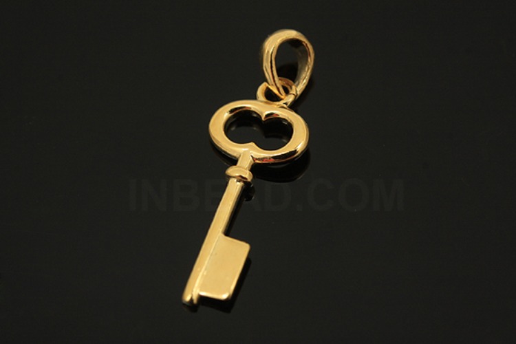 [W] V080-Gold Plated-(5pcs)-Silver Key Pendants-Wholesale  Pendants, [PRODUCT_SEARCH_KEYWORD], JEWELFINGER-INBEAD, [CURRENT_CATE_NAME]