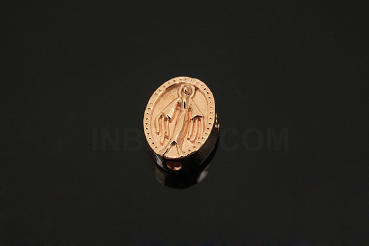 [W] V010-Pink Gold Plated-(5pcs)-6.8*9mm catholic Pendants-Wholesale Silver Pendants, [PRODUCT_SEARCH_KEYWORD], JEWELFINGER-INBEAD, [CURRENT_CATE_NAME]