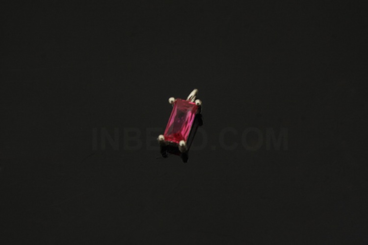 [W] V123-Non Plated-(10pcs)-CZ Ruby Charms-Wholesale Silver Charms, [PRODUCT_SEARCH_KEYWORD], JEWELFINGER-INBEAD, [CURRENT_CATE_NAME]