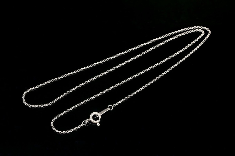 [W] K1126-Rhodium Plated-(10pcs)-230A Chain 41cm Necklace-Wholesale Silver Chains, [PRODUCT_SEARCH_KEYWORD], JEWELFINGER-INBEAD, [CURRENT_CATE_NAME]